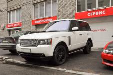 Range Rover - покраска штатных дисков черный лак