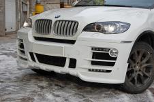 BMW X6 передний бампер со светодиодной подсветкой Hamann