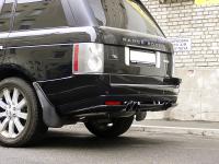 Range Rover четыры выхлопные трубы от Hamann